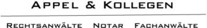 Bild Logo Appel & Kollegen. Rechtsanwälte, Notar, Fachanwälte